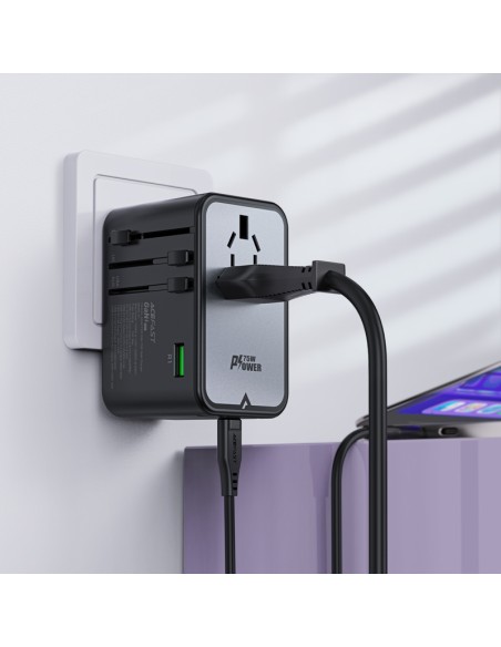Universalus GaN Kelioninis įkroviklis 2x USB-A 3x USB-C kištukai JK EU USA AUS Black
 
Universalus GaN Kelioninis įkroviklis 2x USB-A 3x USB-C kištukai JK EU USA AUS Black