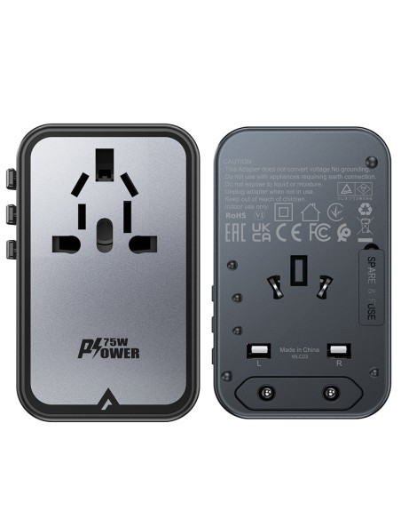 Universalus GaN Kelioninis įkroviklis 2x USB-A 3x USB-C kištukai JK EU USA AUS Black
 
Universalus GaN Kelioninis įkroviklis 2x USB-A 3x USB-C kištukai JK EU USA AUS Black