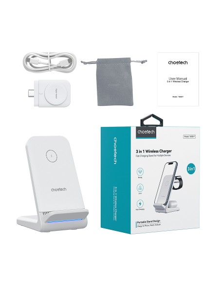 4in1 įkrovimo stotelė, Choetech T608 15W indukcinis įkroviklis, baltas
 
4in1 įkrovimo stotelė, Choetech T608 15W indukcinis įkroviklis, baltas