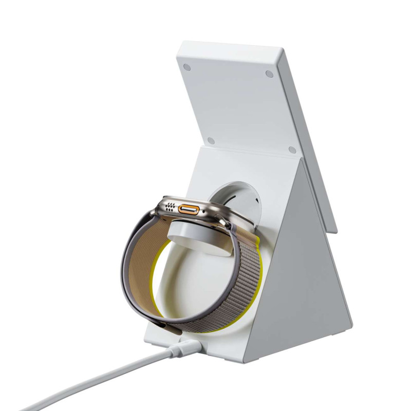 
3in1 įkrovimo stotelė, Choetech T600 15W indukcinis įkroviklis, baltas
