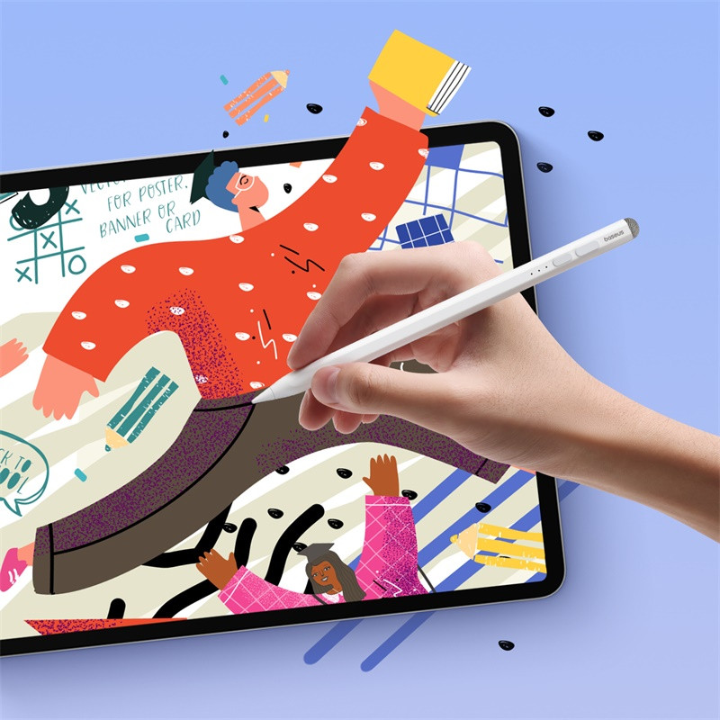 
Apple Smooth Writing 2 aktyvus rašiklis su LED indikatoriumi + baltu USB-C laidu
