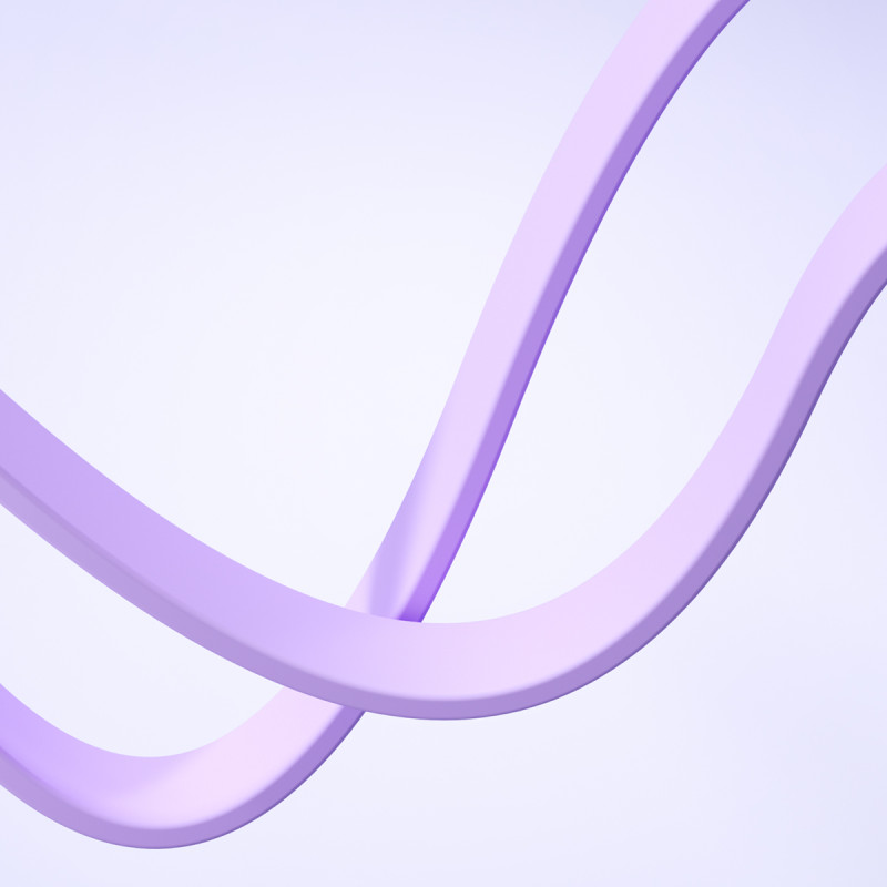 3in1 Colorful Series USB-A į USB-C / iPhone Lightning / microUSB ištraukiamas kabelis 1m violetinis