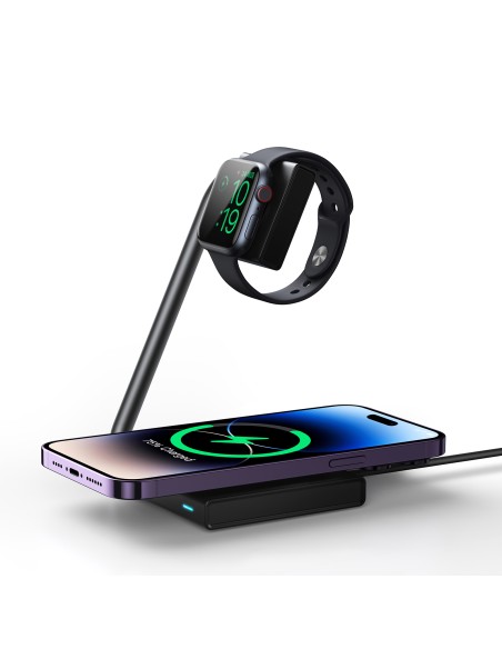 2 viename indukcinis laikrodžio ir išmaniojo telefono įkroviklis 15 W MagSafe Qi, sulankstomas, juodas
 
2 viename indukcinis laikrodžio ir išmaniojo telefono įkroviklis 15 W MagSafe Qi, sulankstomas, juodas