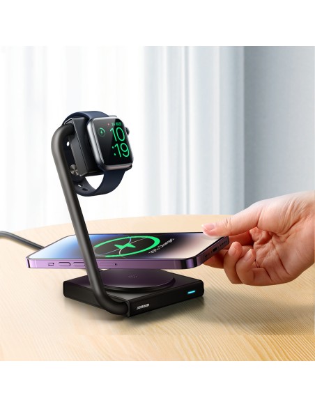 2 viename indukcinis laikrodžio ir išmaniojo telefono įkroviklis 15 W MagSafe Qi, sulankstomas, juodas
 
2 viename indukcinis laikrodžio ir išmaniojo telefono įkroviklis 15 W MagSafe Qi, sulankstomas, juodas