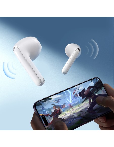 
TWS Funpods Series JR-FB1 Bluetooth 5.3 belaidės ausinės, baltos
