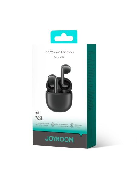 TWS Funpods Series JR-FB1 Bluetooth 5.3 belaidės ausinės, juodos
 
TWS Funpods Series JR-FB1 Bluetooth 5.3 belaidės ausinės, juodos
