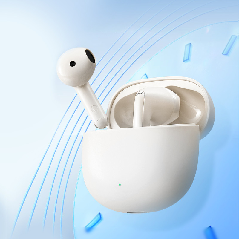 TWS Funpods Series JR-FB1 Bluetooth 5.3 belaidės ausinės, smėlio spalvos