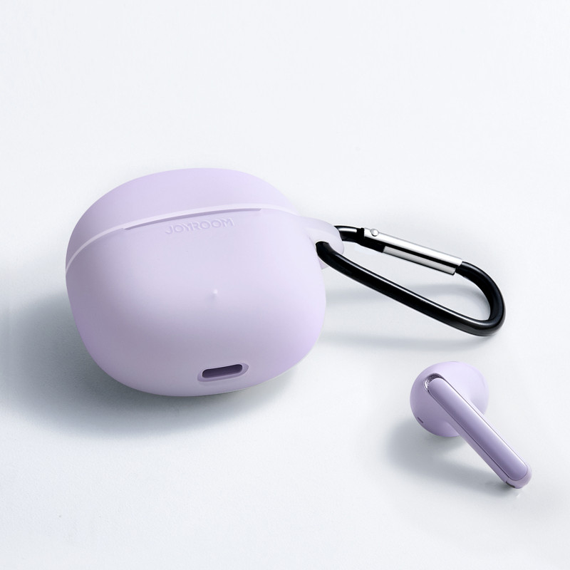 TWS Funpods Series JR-FB1 Bluetooth 5.3 belaidės ausinės, violetinės spalvos