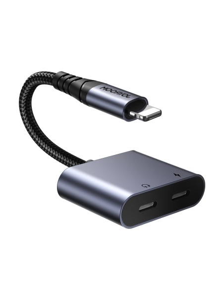 2in1 Adapterio adapteris iPhone pakrovėjui + Lightning ausinės / 2x Lightning black
 
2in1 Adapterio adapteris iPhone pakrovėjui + Lightning ausinės / 2x Lightning black