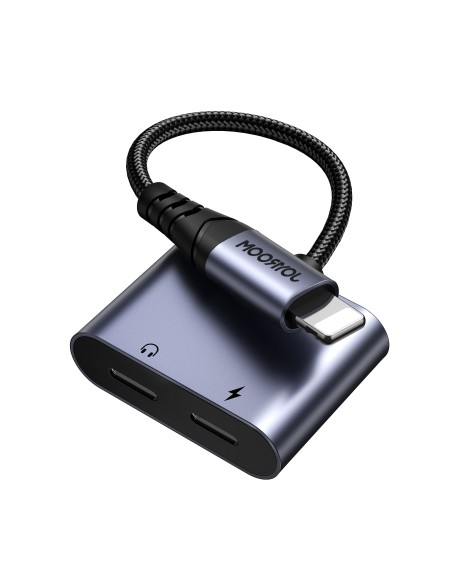 2in1 Adapterio adapteris iPhone pakrovėjui + Lightning ausinės / 2x Lightning black
 
2in1 Adapterio adapteris iPhone pakrovėjui + Lightning ausinės / 2x Lightning black