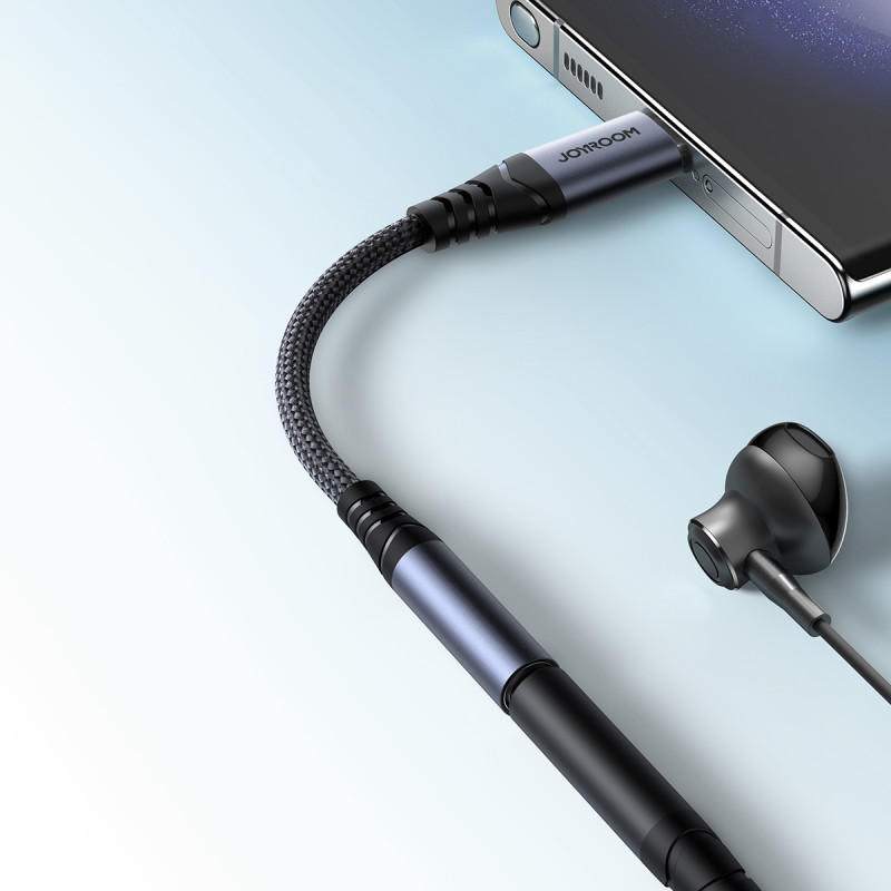 DAC USB-C iki 3,5 mm mini lizdo adapteris, juodas