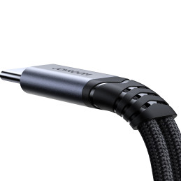 
2in1 Adapterio įkroviklis + ausinės USB-C į USB-C / mini lizdas 3,5 mm juodas
