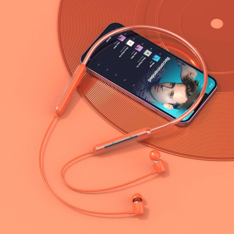 Dudao U5Pro Bluetooth 5.3 belaidės ausinės, oranžinė