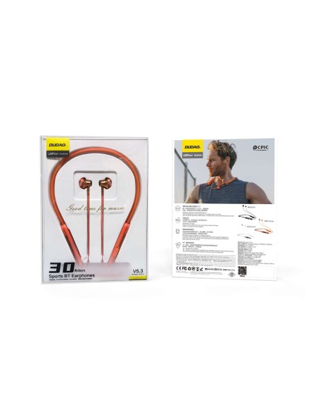 Dudao U5Pro+ Bluetooth 5.3 belaidės ausinės, oranžinės spalvos
 
Dudao U5Pro+ Bluetooth 5.3 belaidės ausinės, oranžinės spalvos