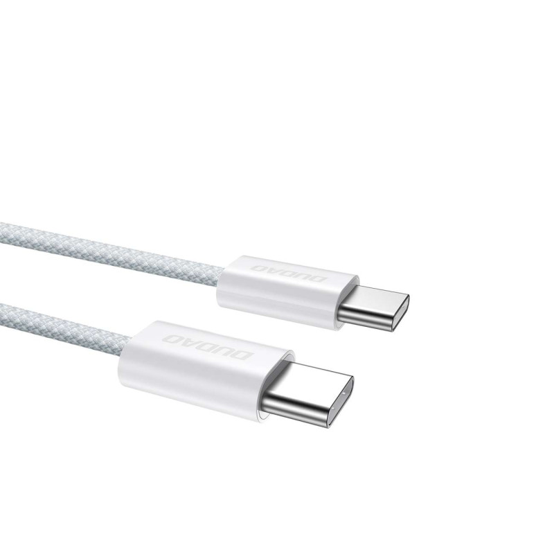 Patvarus UCB-C PD 60W laidas su anglies pluošto pynėmis, 2m, šviesiai mėlynas