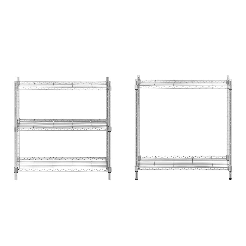 Ažūrinė vielos laikymo lentyna pilka 180x90x35cm iki 250kg