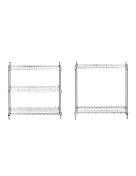 Ažūrinė vielos laikymo lentyna pilka 180x90x35cm iki 250kg Ažūrinė vielos laikymo lentyna pilka 180x90x35cm iki 250kg