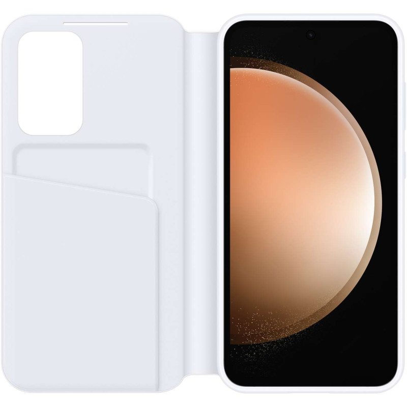 Samsung Smart View Wallet dėklas, skirtas Galaxy S23 FE baltas