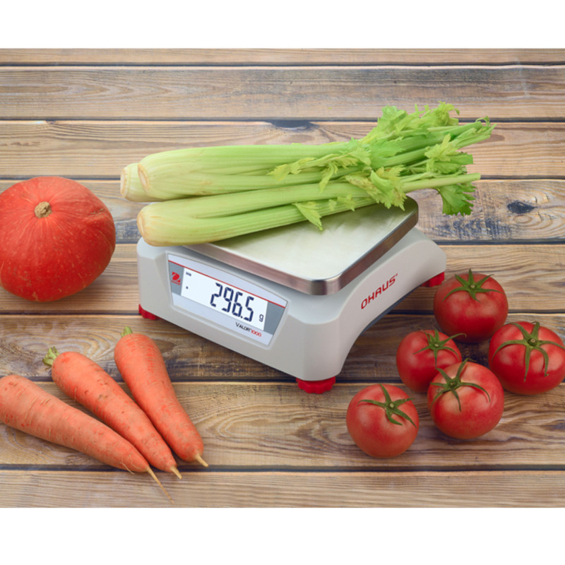 
Gastronominės virtuvinės svarstyklės su legalizavimu OHAUS VALOR 1000 30kg / 10g
