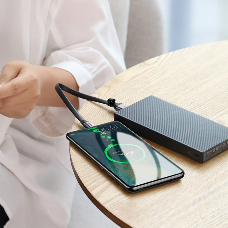 Paprastas plokščias kabelis USB laidas USB-C 5A...