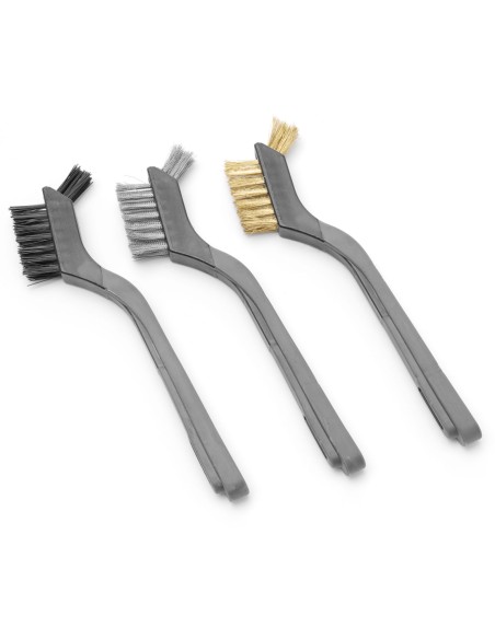 Šepečių valiklis BBQ grotelių plieniniam nailoniniam žalvariui RINKINYS 3 vnt., ilgis 178 mm - Hendi 525524 Šepečių valiklis BBQ grotelių plieniniam nailoniniam žalvariui RINKINYS 3 vnt., ilgis 178 mm - Hendi 525524