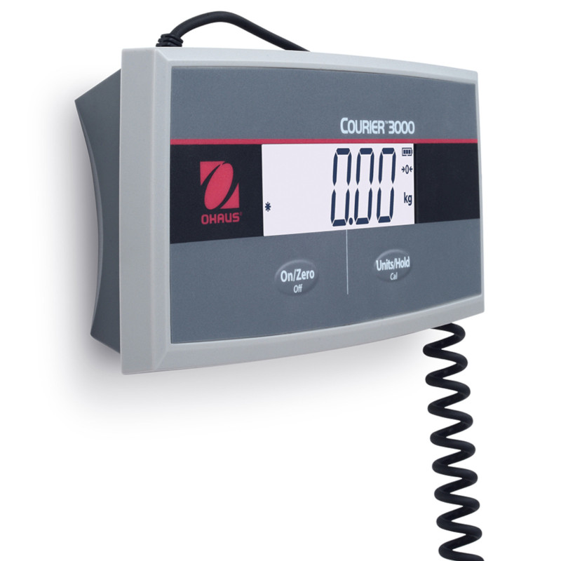 OHAUS COURIER 3000 LCD pašto platforminės svarstyklės siuntiniams 33x32cm 200Kg / 100g