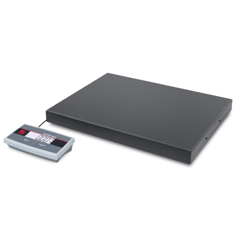 OHAUS COURIER 3000 LCD pašto platforminės svarstyklės siuntiniams 52x40cm 75kg / 50g