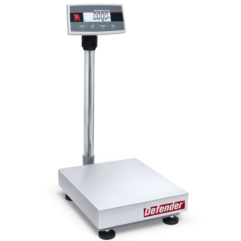 
Sandėlio platforminės svarstyklės su legalizavimu OHAUS DEFENDER 2500 LCD 40x50cm 150Kg / 50g
