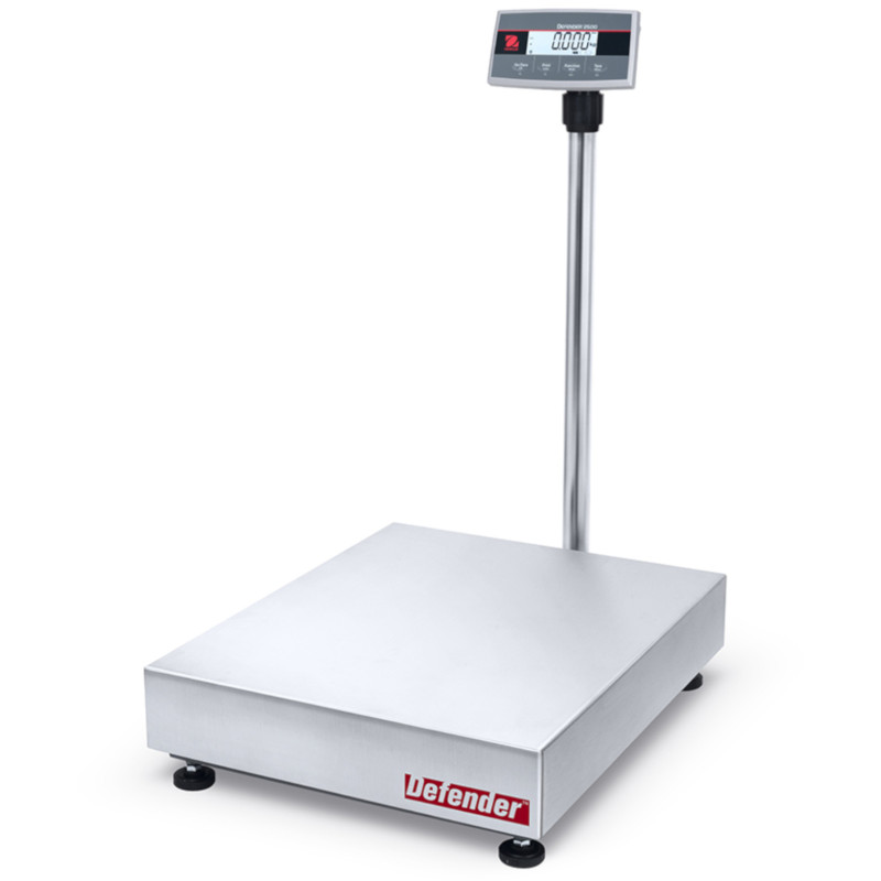 Sandėlio platforminės svarstyklės su legalizavimu OHAUS DEFENDER 2500 LCD 50x60cm 300Kg / 100g