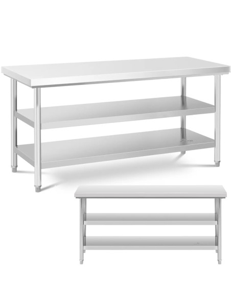 Stalas, centrinis plieninis stalviršis, 2 lentynos, 180 x 70 cm, iki 600 kg
 
Stalas, centrinis plieninis stalviršis, 2 lentynos, 180 x 70 cm, iki 600 kg