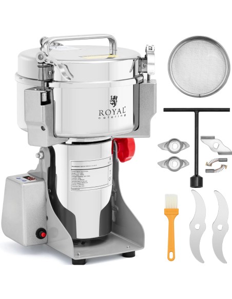 
Profesionalus elektrinis prieskonių, kavos žolelių malūnėlis, 1000 g, 3000 W
