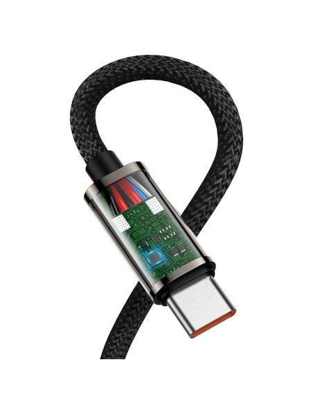 Legendinis kampinis laidas greitas įkrovimas USB-C USB-C 100W 5A 1m juodas Legendinis kampinis laidas greitas įkrovimas USB-C USB-C 100W 5A 1m juodas