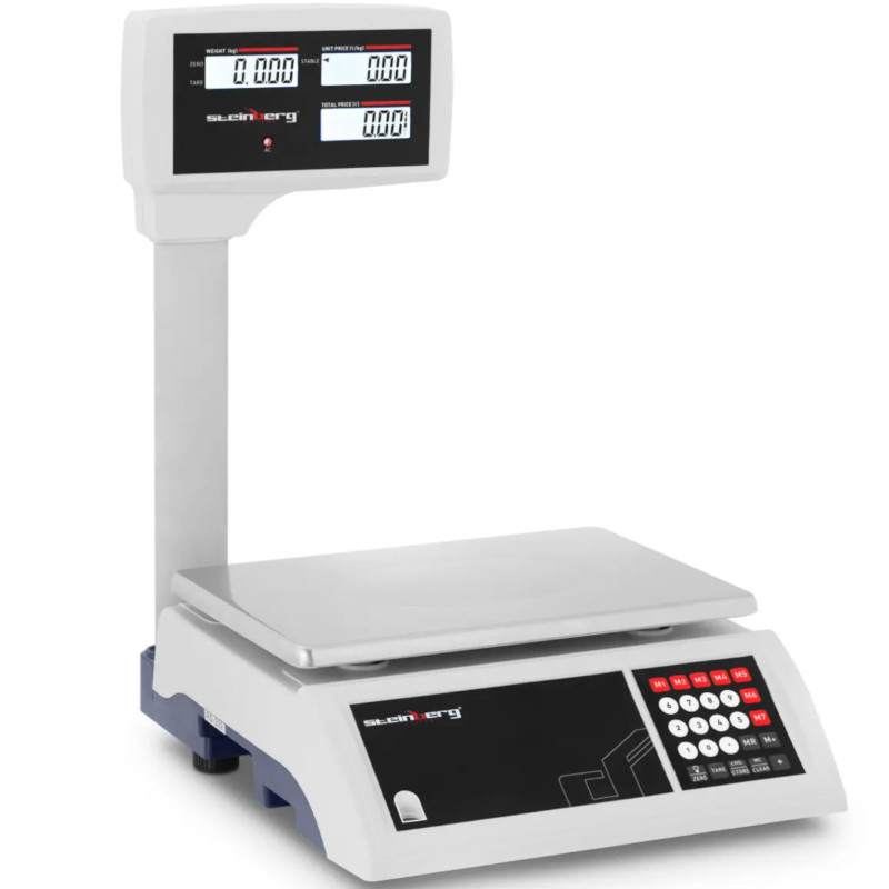 LCD parduotuvės ir sandėlio tikrinimo svarstyklės 30kg / 5g