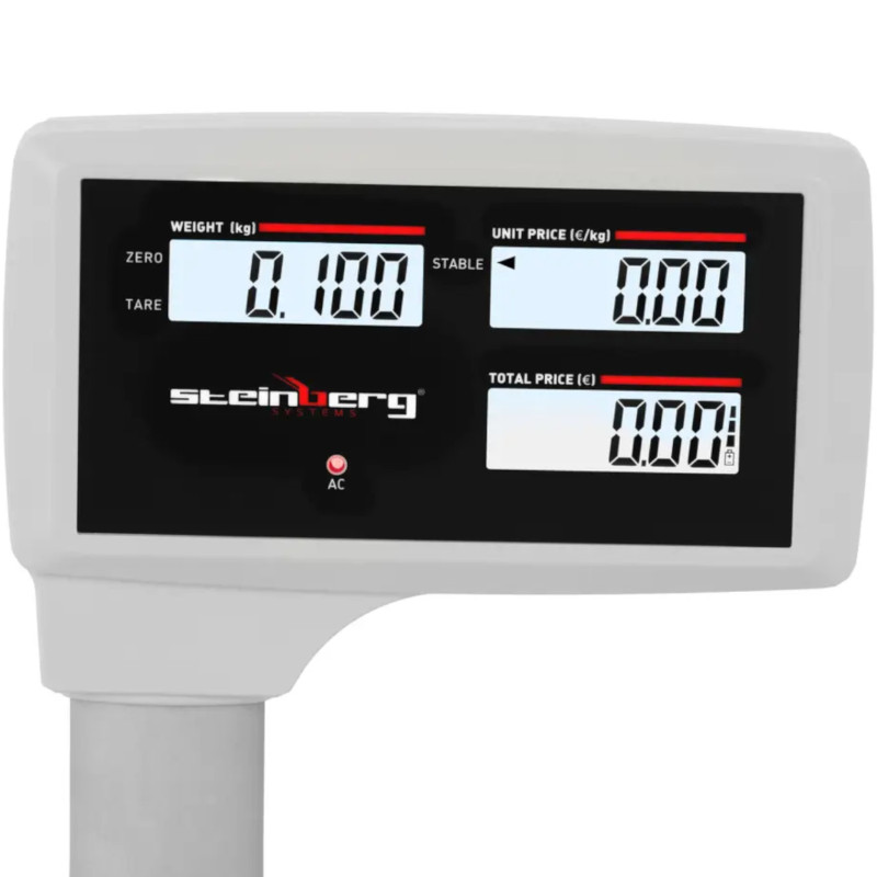 LCD parduotuvės ir sandėlio tikrinimo svarstyklės 30kg / 5g