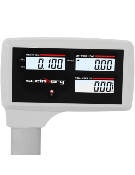 LCD parduotuvės ir sandėlio tikrinimo svarstyklės 30kg / 5g
 
LCD parduotuvės ir sandėlio tikrinimo svarstyklės 30kg / 5g