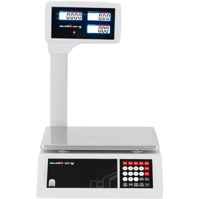 LCD parduotuvės ir sandėlio tikrinimo svarstyklės 30kg / 5g