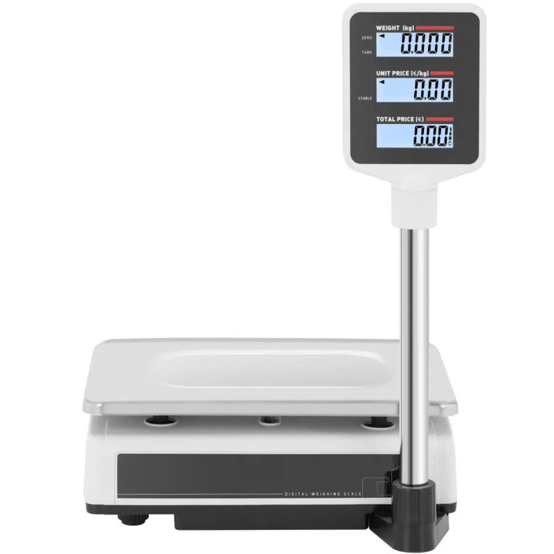 LCD parduotuvės ir sandėlio tikrinimo svarstyklės 15kg / 2g