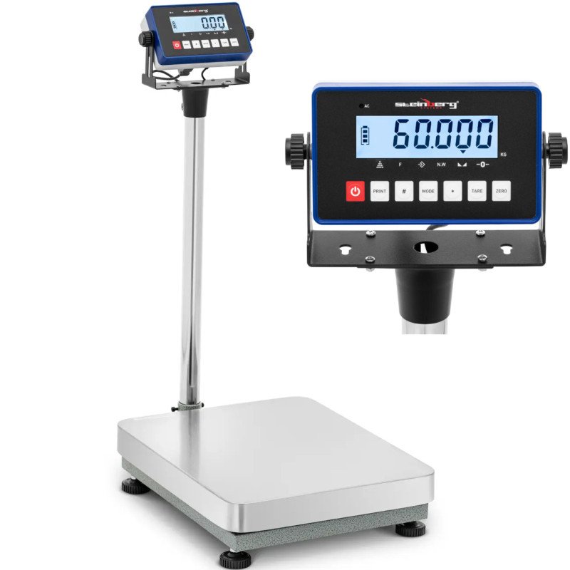 
Pramoninės platforminės svarstyklės 40 x 50 cm 60 kg / 0,002 kg
