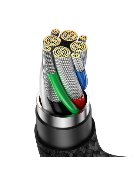 Legendinis kampinis laidas greitas įkrovimas USB-C USB-C 100W 5A 1m juodas Legendinis kampinis laidas greitas įkrovimas USB-C USB-C 100W 5A 1m juodas