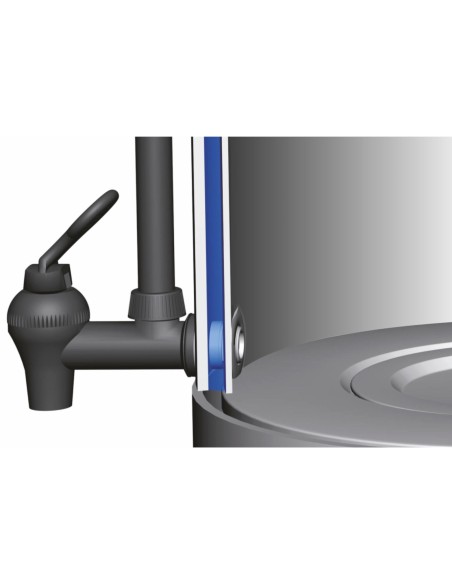 Warnik dvisienis vandens ir karšto vandens šildytuvas 18 L - Hendi 211502