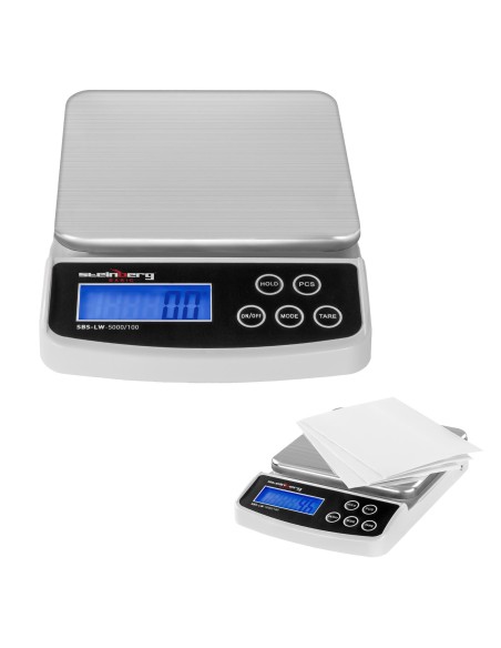 Pašto svarstyklės siuntiniams ir laiškams SBS-LW-5000/100 iki 5kg / 0,1g Pašto svarstyklės siuntiniams ir laiškams SBS-LW-5000/100 iki 5kg / 0,1g