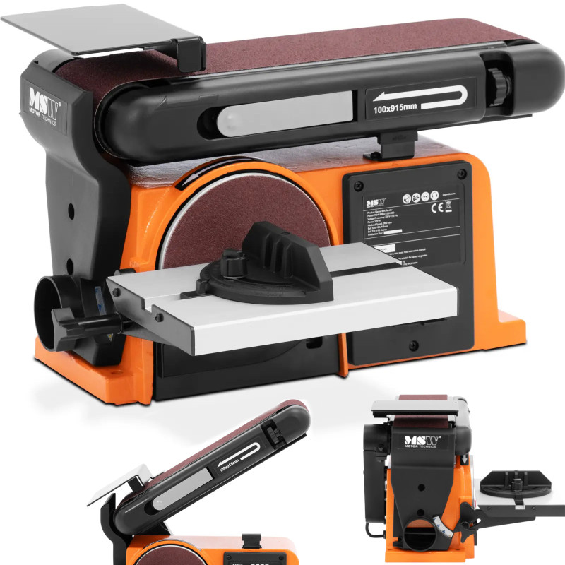 
Juostinis-diskinis stalo šlifuoklis sk. 150mm 370W
