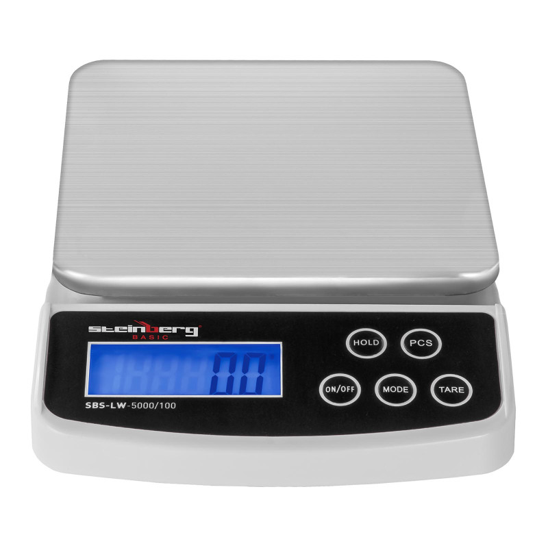 Pašto svarstyklės siuntiniams ir laiškams SBS-LW-5000/100 iki 5kg / 0,1g