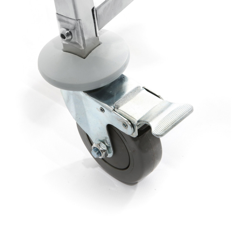 Plieninis vežimėlis padėklų, metalo lakštų, konteinerių transportavimui 15 x GN1/1 - Hendi 810613