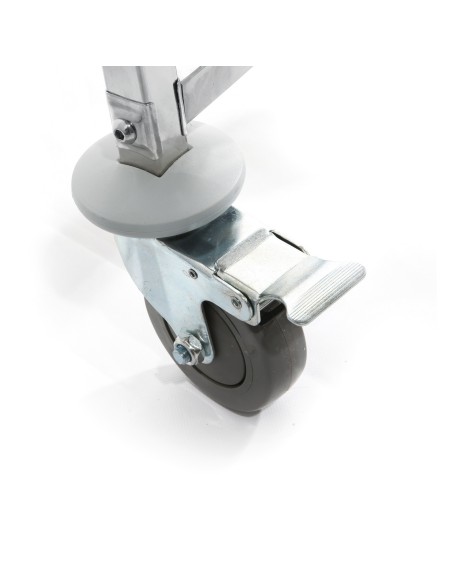 Plieninis vežimėlis padėklų, metalo lakštų, konteinerių transportavimui 15 x GN1/1 - Hendi 810613