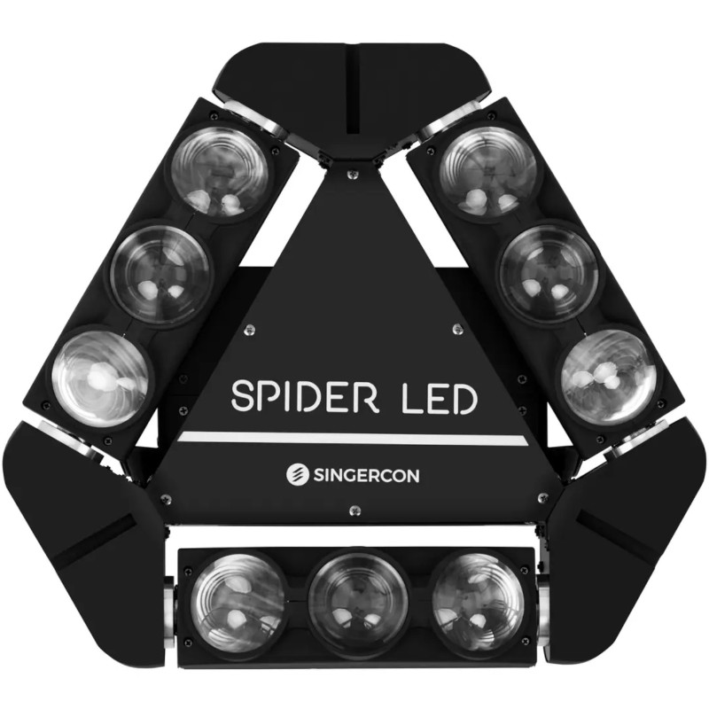 DJ spider LED scenos apšvietimo judanti galvutė