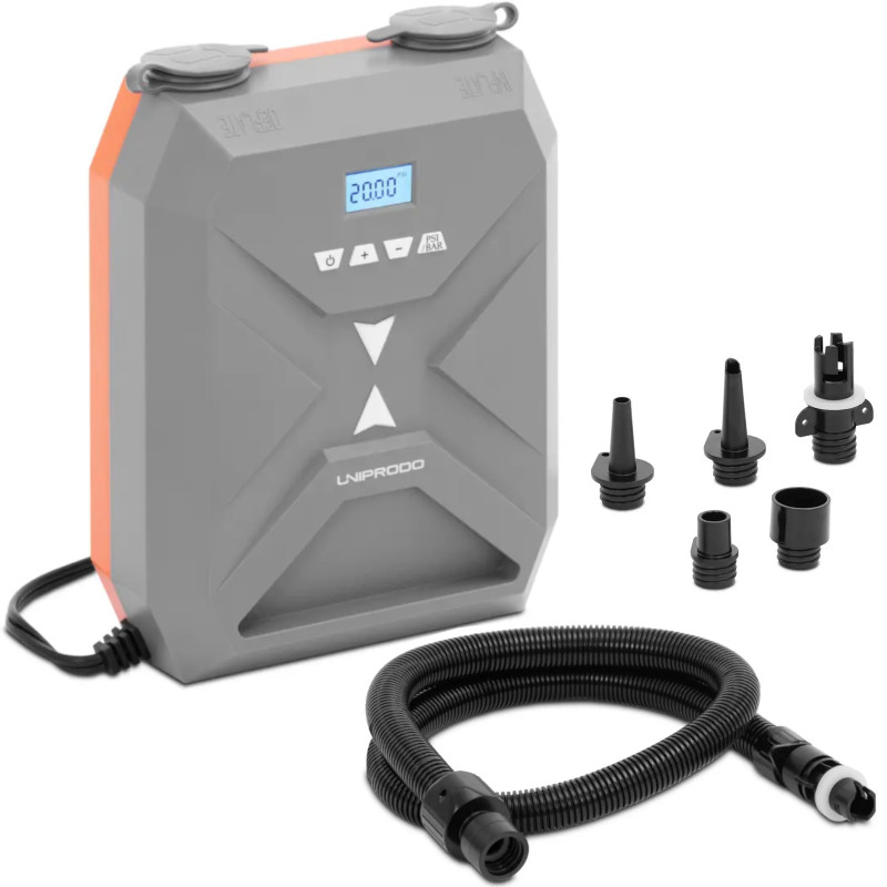 
Elektrinis siurblys SUP lentoms ir pripučiamiems valčių čiužiniams 20 PSI 140 W 12 V
