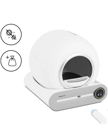 
Savaime išsivalanti kačių kraiko dėžė su plazmine sterilizacija, valdoma programa
