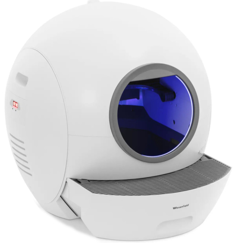 
Savaime išsivalanti kačių kraiko dėžė su UV sterilizacija, valdoma aplikacija
