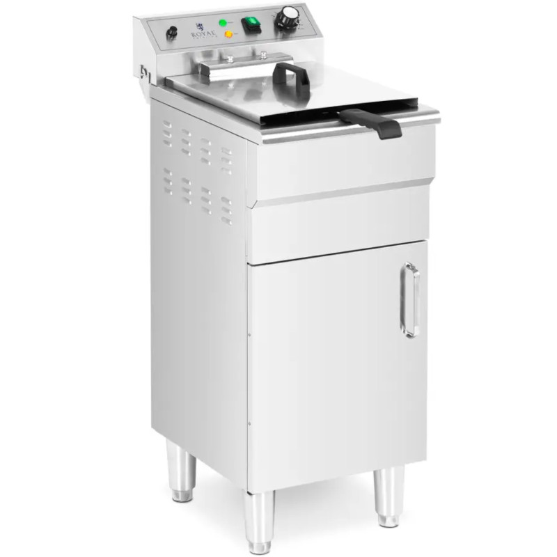 Atskirai pastatoma elektrinė gruzdintuvė su spintele 400 V 5000 W 13 l